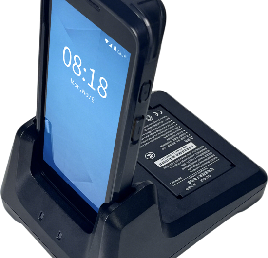 T1 Pro_2-in-1 charging cradle with main unit and battery